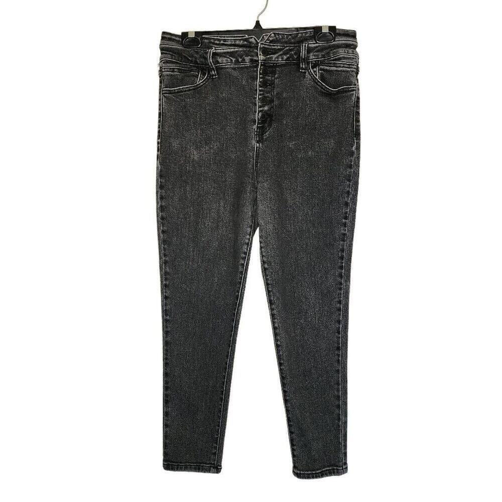 Kancan Women Jeans, Button Fly Kurvy Ultra High Rise Ankle Skinny Jeans, Sz 31